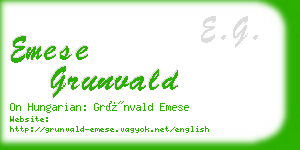 emese grunvald business card